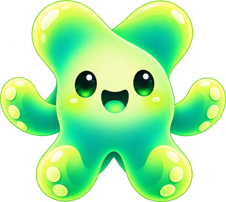 Mascote Xats dando boas-vindas